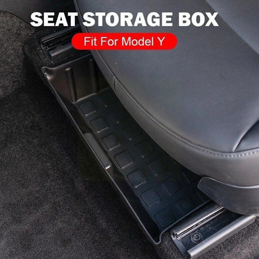 Tesla Model Y and Model 3 Sleek Under Seat Storage Organizer - By EV Parts Bay