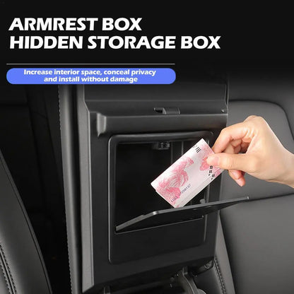 Premium Armrest Box Storage for Tesla Model Y and Model 3 - By Ev Parts Bay